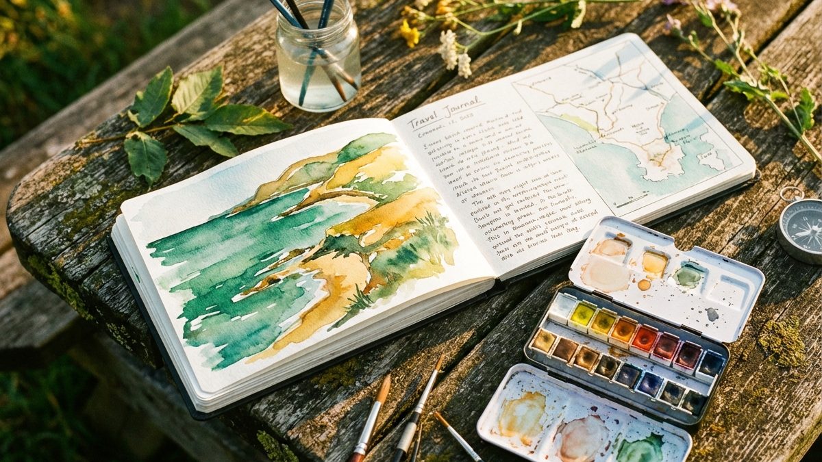 Travel Defter Setleri: Seyahatte Suluboya