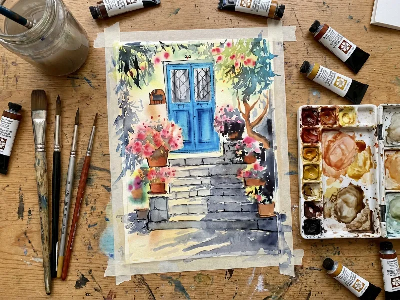 008. Mavi Kapılı Çiçek Evi