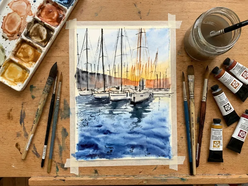 009. Gün Batımında Marina