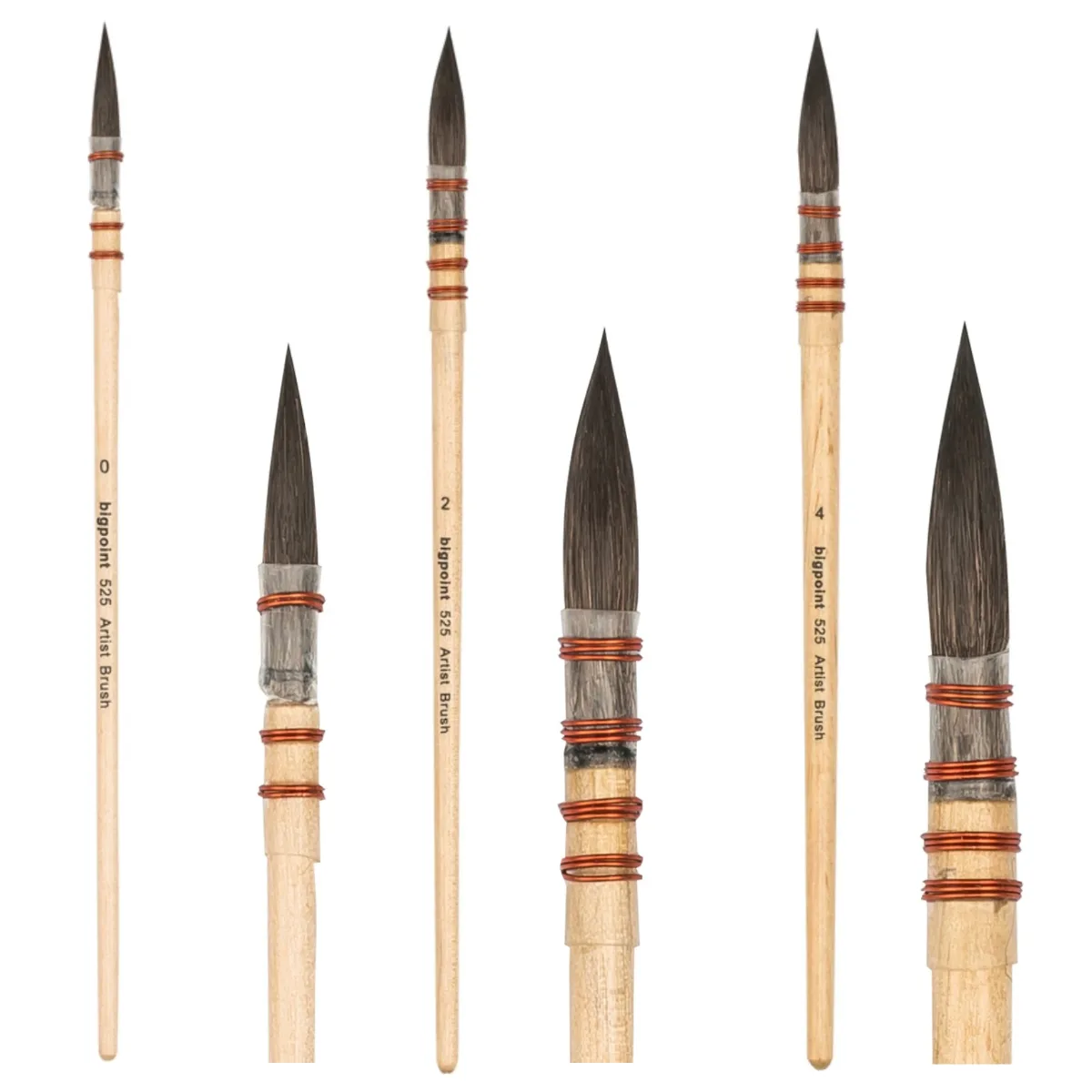 Bigpoint 525 Serisi Fırça Seti 3lü Set / No: 0-2-4