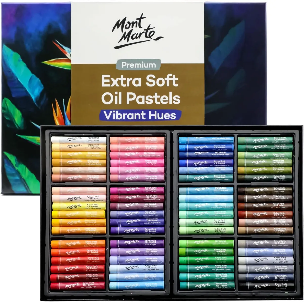 Mont Marte Ekstra Yumuşak Yağlı Pastel 72li